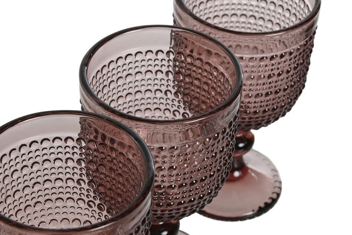 DKD Home Decor Copa Basicos Rosa 8 x 15.5 x 8 cm Set de 6 Unidades Cristal DKD Home Decor Copa Basicos Rosa 8 x 15.5 x 8 cm Set de 6 Unidades Cristal