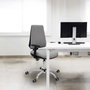 PIQUERAS Y CRESPO Silla de oficina Elche Gris oscuro con base cromada