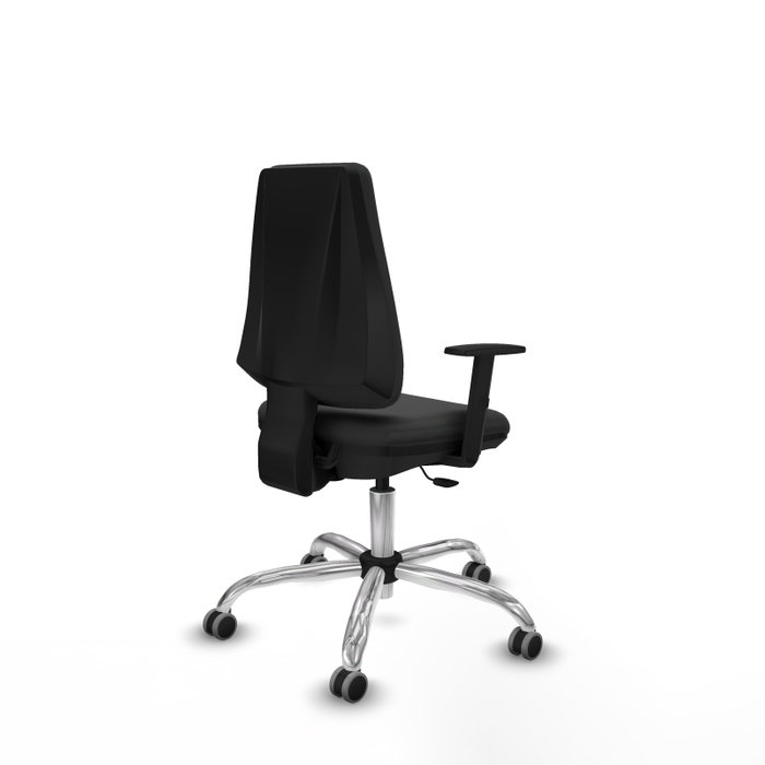 PIQUERAS Y CRESPO Silla de oficina Elche Gris oscuro con base cromada