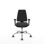 PIQUERAS Y CRESPO Silla de oficina Elche Gris oscuro con base cromada