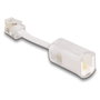 DeLOCK Adaptador de cable telefónico RJ10 macho a RJ10 hembra con cable de conexión 30 mm
