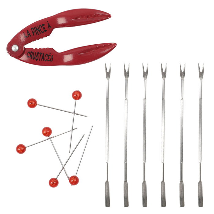 Cook Concept Kit para Crustáceos/Marisco con Pinzas y Pinchos Table en Fête en Caja Elegante Cook Concept Kit para Crustáceos/Marisco con Pinzas y Pinchos Table en Fête en Caja Elegante