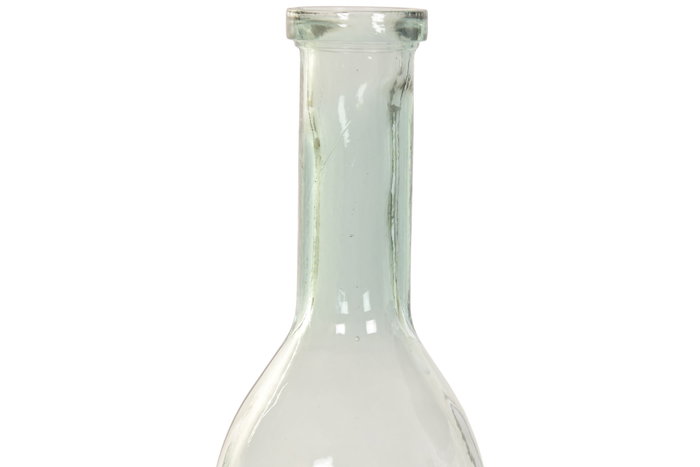 DKD Home Decor Jarrón de Cristal Reciclado Botella 18x18x74,5 cm
