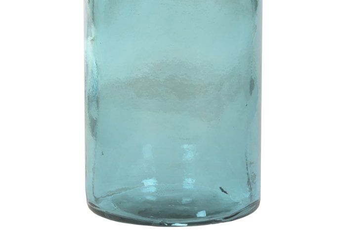 DKD Home Decor Jarrón de Cristal Reciclado Botella 18x18x74,5 cm