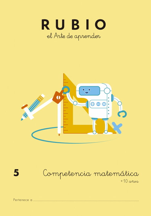 RUBIO Cuaderno A4 Competencia Matemáticas 5 (+10 años)