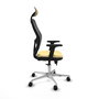PIQUERAS Y CRESPO Silla de oficina Jorquera con mecanismo Sincro/Traslack Crema y Negro