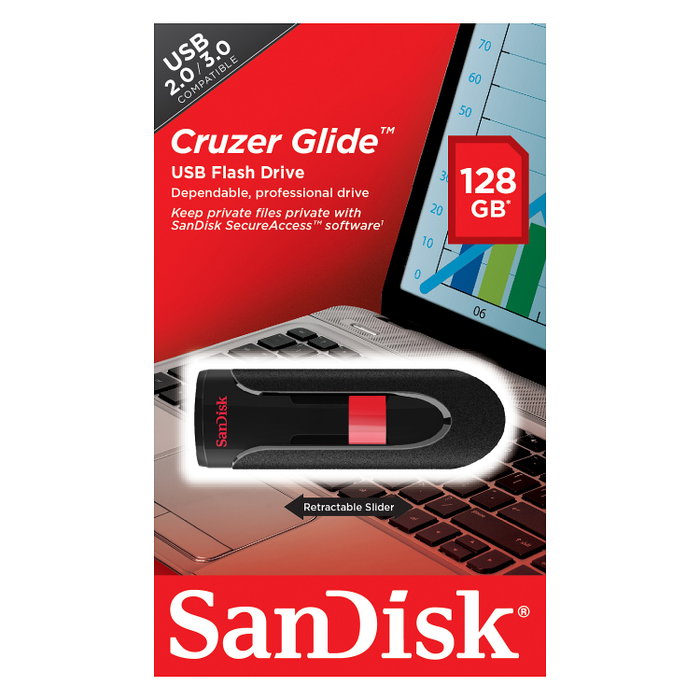 SanDisk Cruzer Glide 128 GB USB 2.0