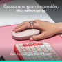 Logitech Ratón Inalámbrico Pop Mouse Rosa, Diseño Cómodo y Ligero, Sensor Óptico de Alta Precisión, Conectividad Bluetooth