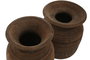 DKD Home Decor Jarrón Unique/Antique Item Home Natural Madera 18 x 29 x 18 cm