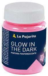 Pintura Latex La Pajarita Fosforescente 75 Ml (Bote) Magenta (Set de 6)