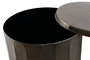 DKD Home Decor Set de 2 Mesitas Auxiliares de Metal con Tapa, Dorado