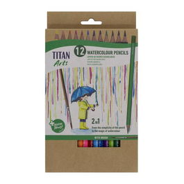 Lapices Acuarelables Titan Arts Creative Estuche De 12
