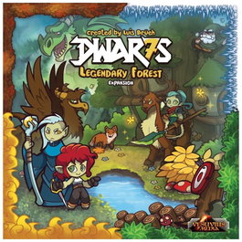 Dwar7s Legendary Forest - Expansión de Juego de Mesa con 4 Microexpansiones y Miniatura Blancanieves, en Inglés, Requiere Base