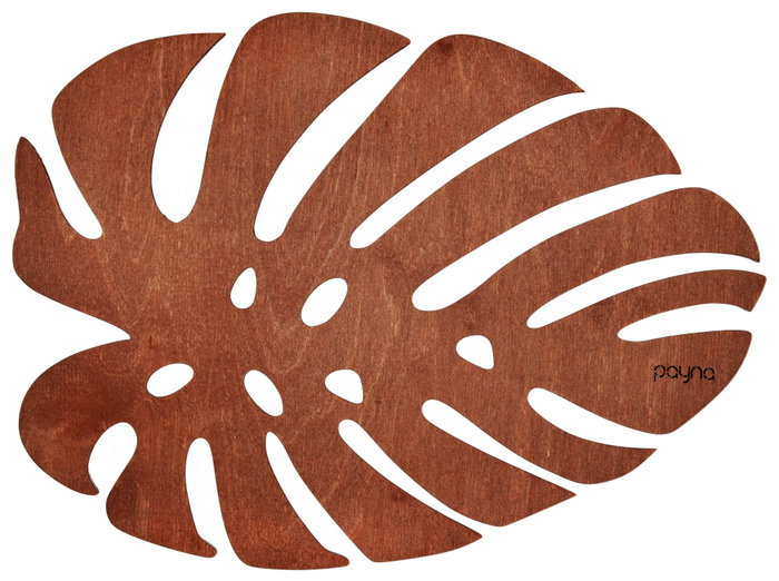 Hermia Monstera - Rose Juego de 4 Salvamanteles de Madera, 33 x 45 cm, Color Rosa Hermia Monstera - Rose Juego de 4 Salvamanteles de Madera, 33 x 45 cm, Color Rosa