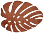 Hermia Monstera - Rose Juego de 4 Salvamanteles de Madera, 33 x 45 cm, Color Rosa