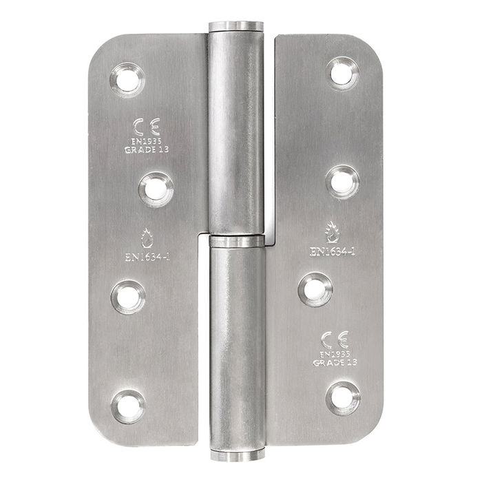 Herrajes Alk Pernio Inox Canto Redondo 120-86-3 Mano Derecha