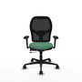 PIQUERAS Y CRESPO Silla de oficina Jorquera con mecanismo Sincro/Traslack Verde esmeralda