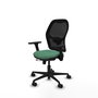 PIQUERAS Y CRESPO Silla de oficina Jorquera con mecanismo Sincro/Traslack Verde esmeralda
