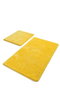 Mijölnir Havai - Yellow Juego de Alfombras de Baño Acrílicas, Suave y Antideslizante, Lavable a Máquina, 2 Piezas