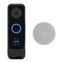 Ubiquiti UVC-G4 Doorbell Pro PoE-Kit, Timbre Videoportero IP 5MP con Visión Nocturna y Audio, Resolución 1600x1200, IPX4, Aluminio, para Montaje en Pared, Incluye Tornillos