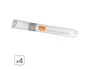 NOBO Pack de 4 Rotuladores para Pizarra de Cristal Blanco con Punta Cónica de 3 mm