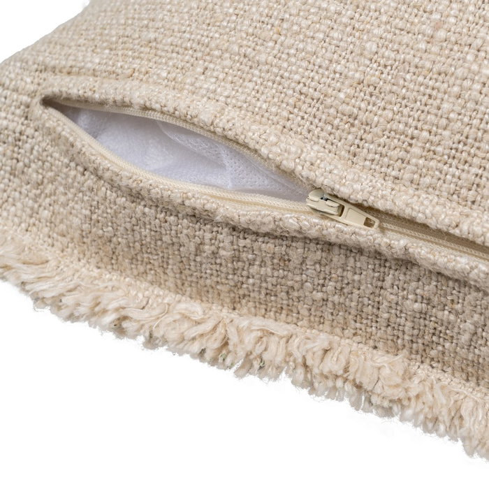 Cojín Flores Beige Oscuro 60 X 40 cm (Set de 2) Cojín Flores Beige Oscuro 60 X 40 cm (Set de 2)