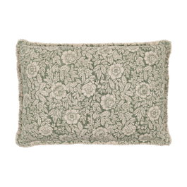 Cojín Flores Beige Oscuro 60 X 40 cm (Set de 2)