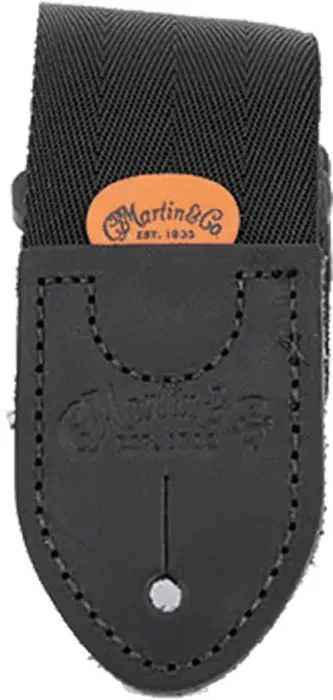 MARTIN Correa Guitarra Bajo Nylon Negra Con Porta-Púas 14cm Largo MARTIN Correa Guitarra Bajo Nylon Negra Con Porta-Púas 14cm Largo