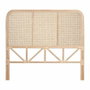 DKD Home Decor Cabecero de Cama de Rattan Natural 176x126 cm