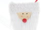 DKD Home Decor Decoración Colgante Navidad Tradicional, Calcetín de Fieltro, Rojo y Blanco, 1 x 16 x 20 cm (12 Unidades)