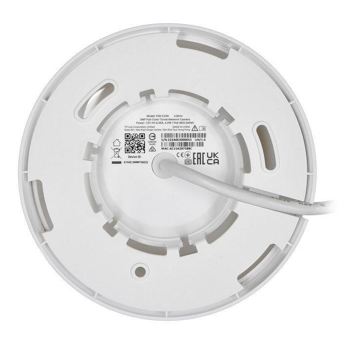 TP-Link VIGI C430 Cámara de Seguridad IP 3MP 2.8mm Blanco y Negro TP-Link VIGI C430 Cámara de Seguridad IP 3MP 2.8mm Blanco y Negro