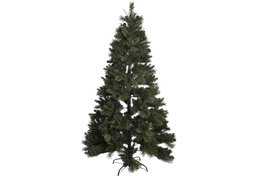 DKD Home Decor Árbol de Navidad LED PVC 135x135x225 cm Verde con 450 LEDs