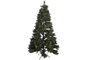 DKD Home Decor Árbol de Navidad LED PVC 135x135x225 cm Verde con 450 LEDs