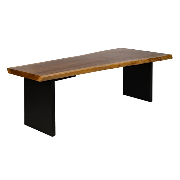 Mesa Comedor Natural Madera-Hierro Salón 300 X 80 X 80 cm Mesa Comedor Natural Madera-Hierro Salón 300 X 80 X 80 cm