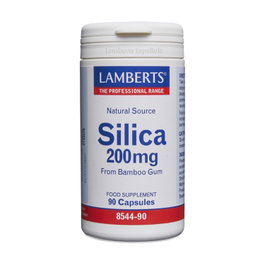 Lamberts Silica 200 mg 90 Cápsulas - Silicio Orgánico con Zinc, Biotina y Vitamina C para Piel, Pelo y Uñas