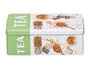 KINVARA Caja de Hojalata Relieve Té Estampado