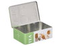 KINVARA Caja de Hojalata Relieve Té Estampado