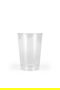 Algon Set 4 Vasos Plástico Transparente 380 ml - Alto 11 cm, Ancho 8 cm (24 Unidades)