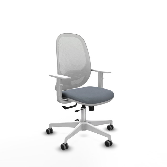 PIQUERAS Y CRESPO Silla de oficina Cilanco con mecanismo Sincro/Traslack, Gris y Blanco PIQUERAS Y CRESPO Silla de oficina Cilanco con mecanismo Sincro/Traslack, Gris y Blanco