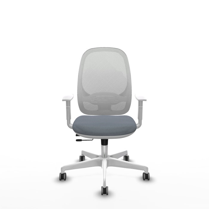 PIQUERAS Y CRESPO Silla de oficina Cilanco con mecanismo Sincro/Traslack, Gris y Blanco PIQUERAS Y CRESPO Silla de oficina Cilanco con mecanismo Sincro/Traslack, Gris y Blanco