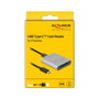 DeLOCK Lector de tarjetas CFexpress USB Type-C™ en aluminio plata