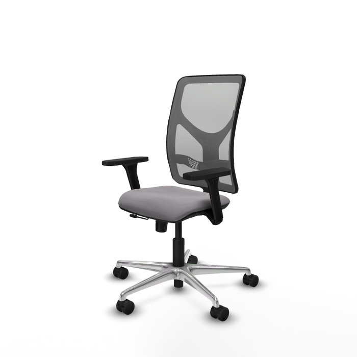 PIQUERAS Y CRESPO Silla de oficina Motilla Gris con mecanismo Sincro/Traslack