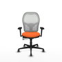 PIQUERAS Y CRESPO Silla de oficina Jorquera Naranja y Blanco