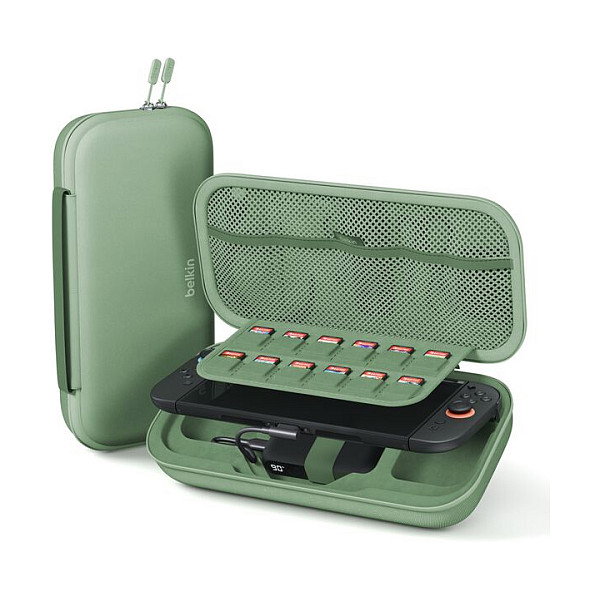 Belkin Estuche de Carga y Batería 10.000 mAh para Nintendo Switch 2, Verde