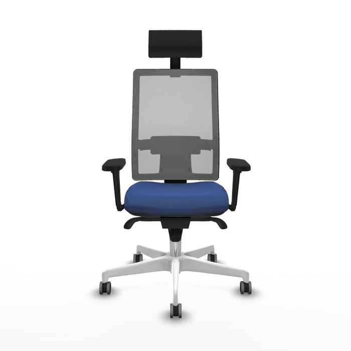 PIQUERAS Y CRESPO Silla de oficina Horna con Mecanismo Sincro, Azul marino y Gris PIQUERAS Y CRESPO Silla de oficina Horna con Mecanismo Sincro, Azul marino y Gris
