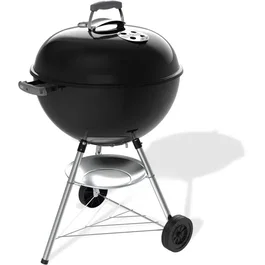 Weber Barbacoa de Carbón Bar-B-Kettle - 57 cm - Termómetro Incorporado - Acero Esmaltado - Para 9 Personas - Color Negro
