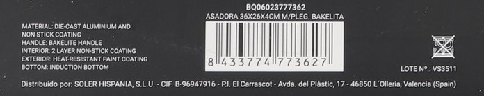 Quttin Asadora Plegable de Bakelita, 6 Unidades