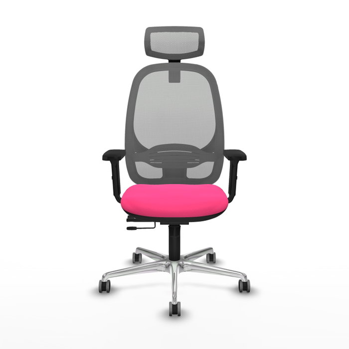 PIQUERAS Y CRESPO Silla de oficina Cilanco Rosa y Gris
