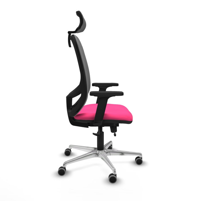 PIQUERAS Y CRESPO Silla de oficina Cilanco Rosa y Gris