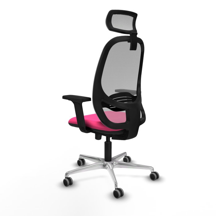 PIQUERAS Y CRESPO Silla de oficina Cilanco Rosa y Gris